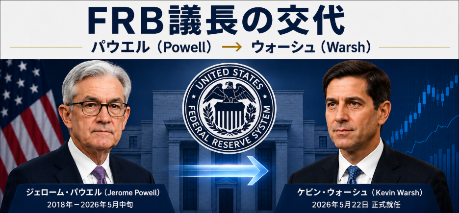 パウエル氏からウォルシュ氏へ──米国金融政策の新たな章の幕開け